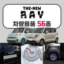 [브레든] 기아 더뉴 레이 튜닝 용품 악세사리 모음 스크래치 커버 휠스티커 보호필름 몰딩, 44.사이드미러 데칼 스티커 : Q타입