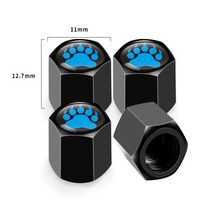 타이어보관자동차 곰 발톱 고양이 개 발 타이어 밸브 캡 벤츠 BMW 아우디 도요타 혼다럭 오토바이 자전거, 01 White Logo Paw Slive