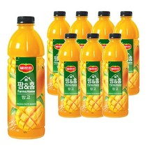칠성 델몬트 팜앤홈 망고 과일주스 1.2L 6펫 아이간식, 8세트
