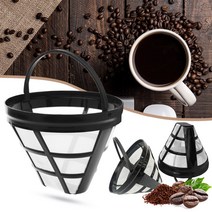 커피필터 재사용 가능한 커피 필터 바구니 컵 스타일 커피 머신 스트레이너 나일론 메쉬 필터 깔때기 주전자 커피 메이커 도구 액세서리, 1. Black, 1. CHINA