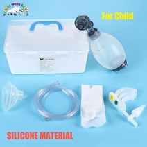 네오프렌페이스방한마스크 실리콘 인공 Resuscitator 인공 응급 Ambu 가방 수동 Resuscitator 마스크 수의, 02 For Child, 한개옵션1