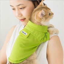 키싱펫 / 강아지옷 애견옷 고양이옷 의류 원피스 여름 파스텔베이직티셔츠, 그린