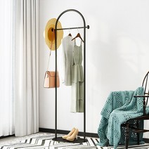 까사미아행거 이케아옷걸이바 st 철제 스탠딩 일룸행거 st, 블랙