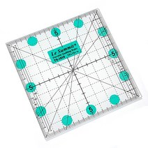 논슬립 퀼트자 10cm x 10cm 재단자 시접자, 1개