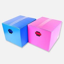 케이티무역kt 생필품 이사박스 잡화 W 생활용품 중 40cmx35 주방용품 피피박스, 1개, 블루