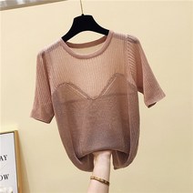 쿨 반소매 마름질 상점 전문점 철회함 거물급 여성의류 잔품 에어매쉬 반팔 티셔츠상의 3843852542, 핑크, S