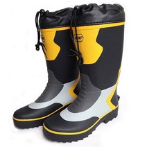 진양 민물 선상 낚시장화 남성 미끄럼방지 장화, 클래식 요팅 장화 / 흑회색, 270