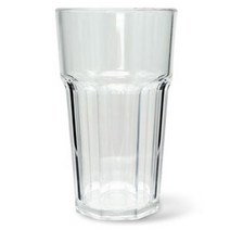 8각 물컵 PC 12 OTC 354ml, 투명, 10개