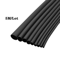 열수축 튜브 슬리브 랩 와이어 DIY 커넥터 수리 5 m 2:1 검정 빨강 녹색 파랑 3 4 직경, 05 Green_06 6mm