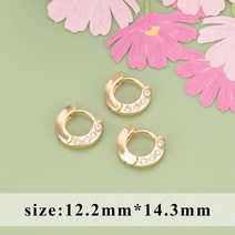 비즈공예 원석 YEGUI MB02 보석 액세서리 패스 도달 니켈 18k 금 도금 구리 지르콘 diy 걸쇠 후크고리 만들, 01 MB0201A