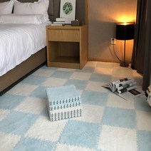 침실 아이방 충격흡수 벨벳 퍼즐 조립매트 유아바닥 층간소음 신생아 출산준비