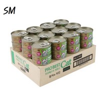 SM 프로베스트 캣 푸드 참치&치킨 80gX24개 영양간식 길냥이 고양이 캔 간식, 참치와연어
