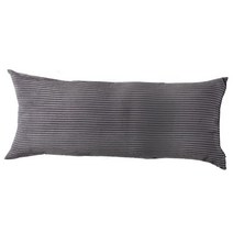 라탄원형방석 둥근방석 큰방석 스트라이프 코듀로이 바디 쿠션 커버 50x70CM 50x100CM 50x120CM 플러시 아이솔메틱 침구 건강한 표준 긴 베개 케이스, [07] 50x152cm, [20] Dark Grey