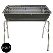 탱크바베큐 그릴 스탠드형 시니어 T-8500 5-9인용 캠핑용품 펜션 석쇠 그릴 숯 야외 고기 숯불 구이 장작 캠핑 불멍 참숯