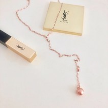 silver925 컷팅 y자 목걸이 2type 전체실버 은 체인 레이어드 네크리스