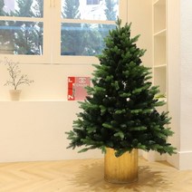 크리스마스 트리나무 무장식 전나무 혼합트리 프리미엄 골드화분트리 130cm, 없음