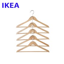 이케아 정품 HOPA 호파 유칼립투스 원목옷걸이 5P