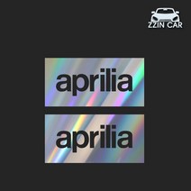 찐카 아프릴리아 aprilia 로고 차량용 데칼스티커 ZCG-25, 그레이
