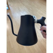 펠로우 스태그 핸드 드립 주전자 푸어오버 클래식 포트 매트 블랙, 폴리쉬 코퍼 1L