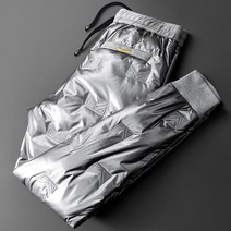 남여공용 겨울 패딩 바지 웰론충전재 와이드 캐주얼 팬츠