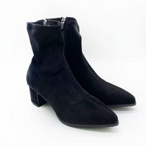 구두모모 스틸레토 골드장식 앵클부츠 (5cm)