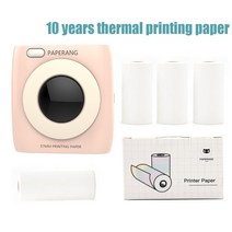 프린터 악세사리 PAPERANG P2 포켓 미니 프린터 휴대용 사진 그림 프린터 300 인치 당 점 HD 열 라벨 프린, 07 Pink Package C_01 CHINA