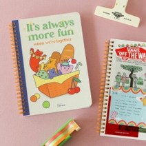 트윈링 노트 (젤리 베어) 03-04 디자인공책 문구용노트 노트 스, 04 Sky (Free)