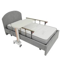 밀알가정용병원침대 아가페MB, 슈퍼싱글(SS)매트리스100mm고탄성HR, 매트리스변경 150mm 고탄성 하이브리드, 이동식 유압 테이블 추가