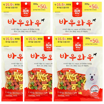 바우와우 혼합간식 350g x 5개 국내산간식, 1팩