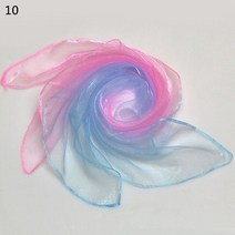 저글링공 야외 게임 장난감을위한 실용적인 6 색 체조 스카프 춤과 수건 캔디 컬러 체육관 수건 댄스 거즈, [10] 10