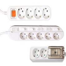 오성정밀 긴 멀티탭 8m 개별 통합 접지 국산 멀티 콘센트, 개별 스위치, 2구