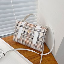 여성 토트백 여성 체크 스트라이프 숄더백 대학생 직장인 숄더 앤 크로스백