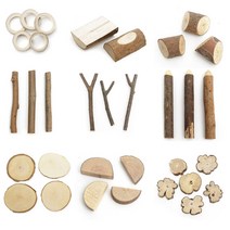 나무조각 천연나무공예 조각 만들기모음, 15 원형.미니20_100g