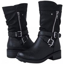 할리 부츠 웨스턴 롱 바이크 할리데이비슨부츠 남자 라이더 가죽 워커 신발, 34, 블랙 색