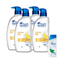 헤드앤숄더 시트러스 레몬향 샴푸 750ml 4개