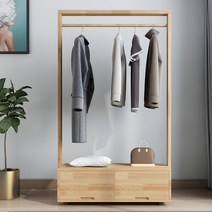 행거 설치 부품 스탠드옷걸이 키다리행거 알고트 101015 코트 랙 바닥 원목 침실 옷걸이 북유럽 인 거실 월넛 옷 새 중국 앤 모던, 01105CM 고무 나무 벨트 풀리