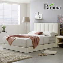 파로마 앤드리 투매트침대+솔리드독립매트리스Q, 모카그레이