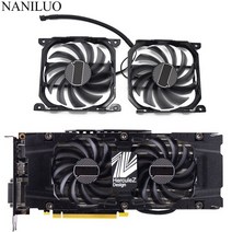 그래픽카드 팬 수리 부품 2 개대 cf 12915s p104 100 1070ti 1080ti gpu 카드 쿨러 inno3d geforce gtx 1070 1080 ti 트윈