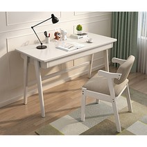 고무나무책상 800 1인용 원목 컴퓨터 데스크 미디, 원목색