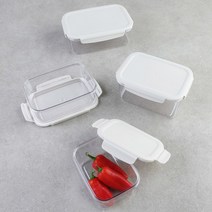 투명 밀폐용기 비스프리 친환경소재 반찬통 600ml, 15개, 1300ml