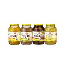 오뚜기 [1+1]오뚜기 유자차/대추차/생강차/꿀모과차/꿀매실차 1kg+1kg 골라담기 (총2kg), 오뚜기 생강차 1kg x 2개