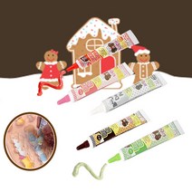 펜촉이 얇은 데코펜 초코펜 5종 홈 베이킹 쿠키 케익 글씨 패턴 문양 꾸미기, 화이트