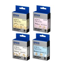 EPSON [EPSON]엡손라벨 리락쿠마 라벨테이프 12mm * 2.5M, 12mm 핑크 SGR12FP-PX