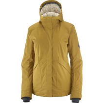 [살로몬] 스키웨어 재킷 레이디스 인서레이션 재킷 푸드 첨부 SNOW REBEL JKT W CUMIN