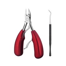 OM2 BTN-300 발톱깎이 내성발톱니퍼 손톱깍이 큐티클, 레드