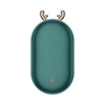 전기 손 따뜻하게 5200mAh 충전식 모바일 보조베터리 휴대용 난로 히터, 01 Green A