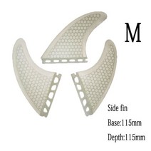 여러 크기 Fut-3-Fin 통관 S M 대형 서핑 보드 핀 트라이 세트 액세서리 carbonfiber 지느러미