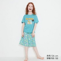F 유니클로 아동복/여아 RELACO 크로프드판트홈 캐주얼 팬츠 파자마 454106 UNIQLO