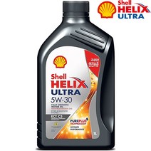 쉘 힐릭스 울트라 5W30 ECT C3 1L 가솔린 디젤 LPG 겸용 프리미엄 합성엔진오일, 3개, 1000ml