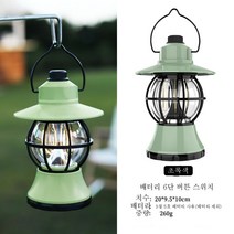 새로운 자리 야외 복고풍 말 램프 다기능 텐트 램프 캠핑 램프 개 암 나무 열매 충전 휴대용 휴대용 분위기 램프, 1 건, 1918 배터리 타입 그린